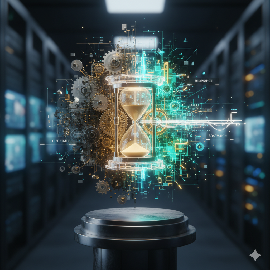Performance metrics dashboard showing AI model optimization results